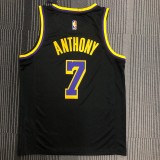 2021 NBA #7 ANTHONY  Lakers Bonus Edition Black NBA Jersey  High Quality Name and Number Print