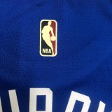 NBA Men Golden State Warriors Retro Blue #30 CURRY Jersey High Quality Name and Number Print