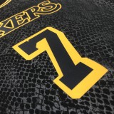 NBA Men Los Angeles Lakers Black #7 ANTHONY Round Neck Jersey High Quality Name and Number Print