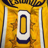 NBA Los Angeles Lakers 19-20 New Yellow #0 WESTBROOK Jersey High Quality Name and Number Print