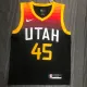 NBA New Season 2021 Men Utah Jazz Black City #45 MITCHELL Jersey High Quality Name and Number Print