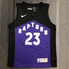 NBA Season 2021 Men Toronto Raptors Black and Purple Awarding Version #23 VANVLEET Jersey High Quality Name and Number Print