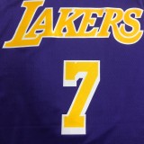 NBA Men Los Angeles Lakers Retro Purple #7 ANTHONY Round Neck Jersey High Quality Name and Number Print