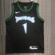 NBA Men Minnesota Timberwolves Retro Black #1 EDWARDS Jersey High Quality Name and Number Print