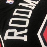 NBA Men Chicago Bulls Black #91 RODMAN Jersey High Quality Name and Number Print