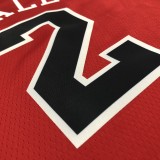 NBA Men Chicago Bulls Red #2 BALL Jersey High Quality Name and Number Print