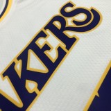 NBA Men Los Angeles Lakers #7 ANTHONY Retro White Round Neck Jersey High Quality Name and Number Print