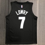 NBA Season 2021 Men Toronto Raptors Black and Purple Awarding Version #7 LOWRY Jersey High Quality Name and Number Print