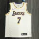 NBA Men Los Angeles Lakers #7 ANTHONY Retro White Round Neck Jersey High Quality Name and Number Print