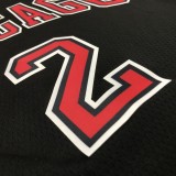 NBA Men Chicago Bulls Black #2 BALL Jersey High Quality Name and Number Print