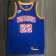 NBA Men Golden State Warriors Retro Blue #22 WIGGINS Jersey High Quality Name and Number Print