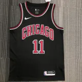 NBA Men Chicago Bulls Black #11 DEROZAN Jersey High Quality Name and Number Print
