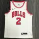NBA Men Chicago Bulls White #2 BALL Jersey High Quality Name and Number Print