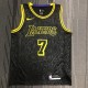 NBA Men Los Angeles Lakers Black #7 ANTHONY Round Neck Jersey High Quality Name and Number Print