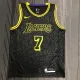 NBA Men Los Angeles Lakers Black #7 ANTHONY Round Neck Jersey High Quality Name and Number Print