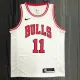 NBA Men Chicago Bulls White #11 DEROZAN Jersey High Quality Name and Number Print