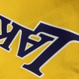 NBA Men Los Angeles Lakers Retro Yellow Round Neck #0 WESTBROOK Jersey High Quality Name and Number Print