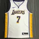 NBA Men Los Angeles Lakers #7 ANTHONY White V-neck Jersey High Quality Name and Number Print