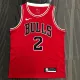 NBA Men Chicago Bulls Red #2 BALL Jersey High Quality Name and Number Print