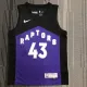 NBA Season 2021 Men Toronto Raptors Black and Purple Awarding Version #43 SIAKAM Jersey High Quality Name and Number Print