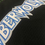 NBA Men Minnesota Timberwolves Retro Black #1 EDWARDS Jersey High Quality Name and Number Print