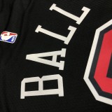 NBA Men Chicago Bulls Black #2 BALL Jersey High Quality Name and Number Print