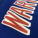 NBA Men Golden State Warriors Retro Blue #30 CURRY Jersey High Quality Name and Number Print