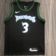 NBA Men Minnesota Timberwolves Retro Black #3 MARBURY Jersey High Quality Name and Number Print