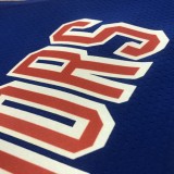 NBA Men Golden State Warriors Retro Blue #30 CURRY Jersey High Quality Name and Number Print