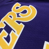 NBA Men Los Angeles Lakers Retro Purple #7 ANTHONY Round Neck Jersey High Quality Name and Number Print