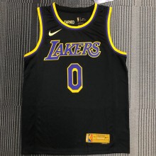 2021 NBA #0 WESTBROOK  Lakers Bonus Edition Black NBA Jersey  High Quality Name and Number Print