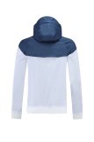 21-22 Tottenham White with Dark Blue Cap Windbreaker Jacket  Thai Quality