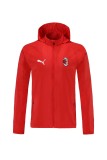 21-22 AC Milan Red Windbreaker Jacket  Thai Quality