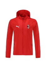 21-22 AC Milan Red Windbreaker Jacket  Thai Quality