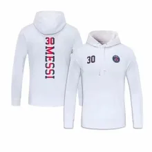 21/22 PSG Messi White Hoody Thai Quality