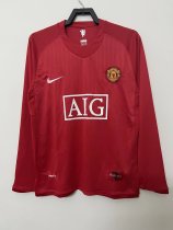 07-08 Man United  Home Long Sleeve Retro Jersey