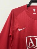 07-08 Man United  Home Long Sleeve Retro Jersey