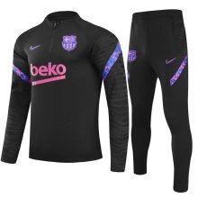 21-22 Barcelona Black Sweater Tracksuit Thai Quality