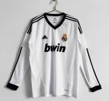 12/13 Real Madrid Home Retro Jersey Long Sleeve
