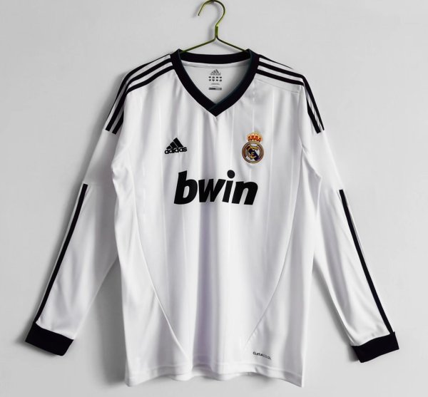 12/13 Real Madrid Home Retro Jersey Long Sleeve