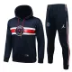 21-22 PSG Navy Sweater Tracksuit with Cap Thai Quality