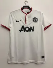 13-14 Man United White Retro Jersey