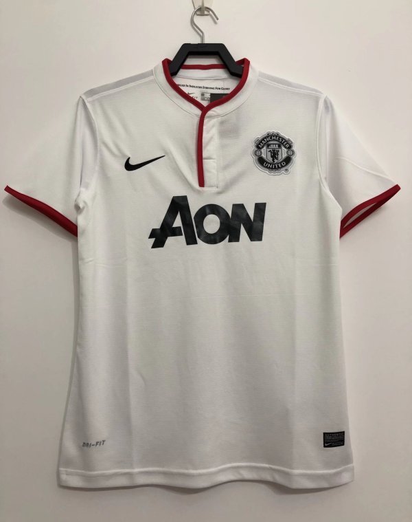 13-14 Man United White Retro Jersey