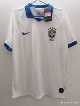2019  Brazil Away White Retro Jersey