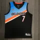 NBA Men Oklahoma City Thunder City Version Black #7 ANTHONY Jersey High Quality Name and Number Print