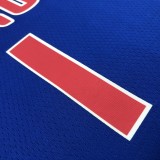 NBA 75th Anniversary Detroit Pistons Blue #1 IVERSON Jersey High Quality Name and Number Print