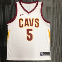 NBA Men Cleveland Cavaliers White #5 SMITH JR. Jersey High Quality Name and Number Print