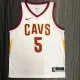 NBA Men Cleveland Cavaliers White #5 SMITH JR. Jersey High Quality Name and Number Print