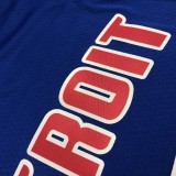 NBA 75th Anniversary Detroit Pistons Blue #25 ROSE Jersey High Quality Name and Number Print