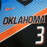 NBA Men Oklahoma City Thunder City Version Black #3 PAUL Jersey High Quality Name and Number Print